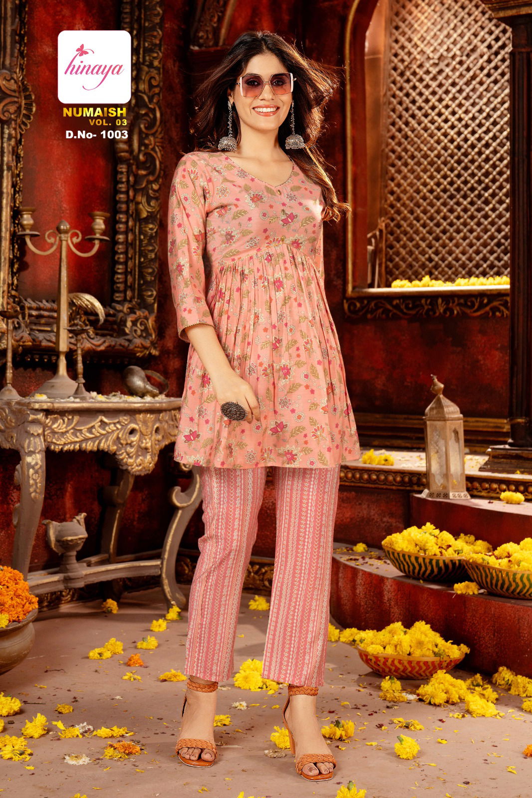Numaish Vol 3 By Hinaya Modal Digital Printed Cord Set Top With Bottom Wholesale Online